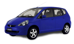 2D коврики EVA в салон и багажник  на Honda Fit I, правый руль (2001-2008)