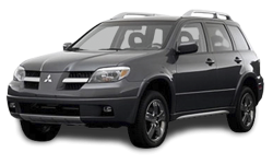 2D коврики EVA в салон и багажник на Mitsubishi Outlander I (2002-2009)